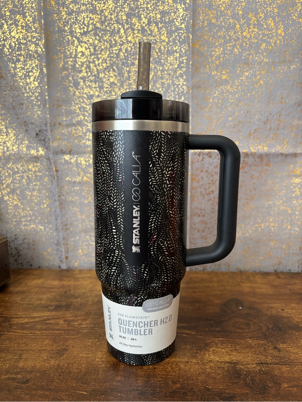 Stanley Calia Exclusive Collection Quencher H2.0 30 Oz Tumbler Black Serpent